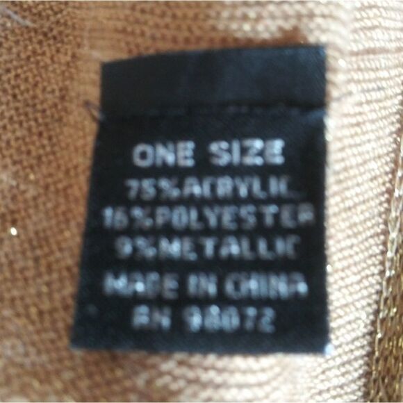 GOLD FLAKE INFINITY SCARF - Picture 4 of 4